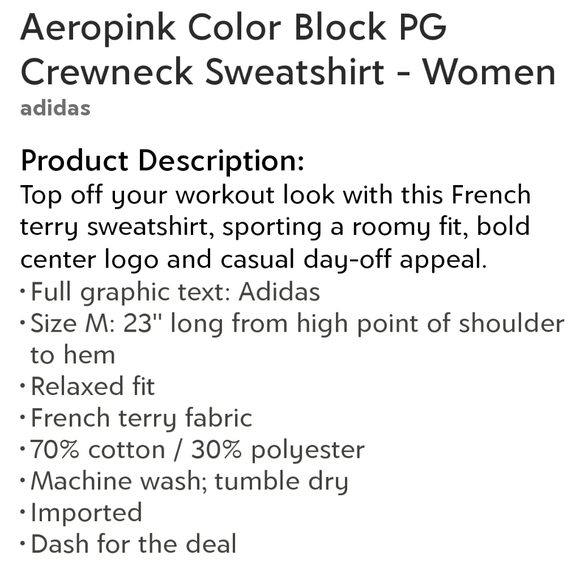 Adidas Crewneck Sweatshirt Brand new - Picture 3 of 5